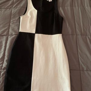 Black and white dress